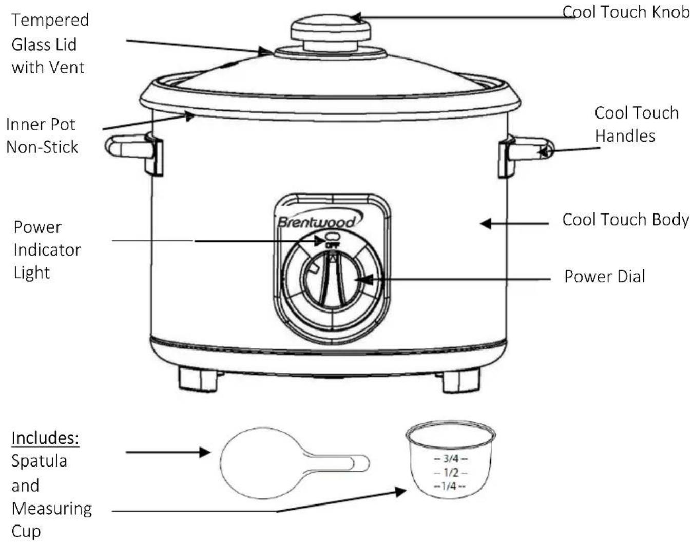 Brentwood TS-1020S - READ ALL INSTRUCTIONS BEFORE USE - 2