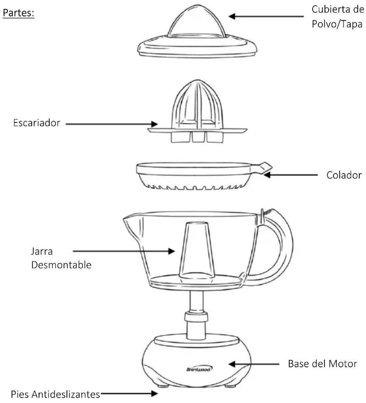Brentwood J-15 - GUARDE ESTAS INSTRUCCIONES COMO REFERENCIA - 1