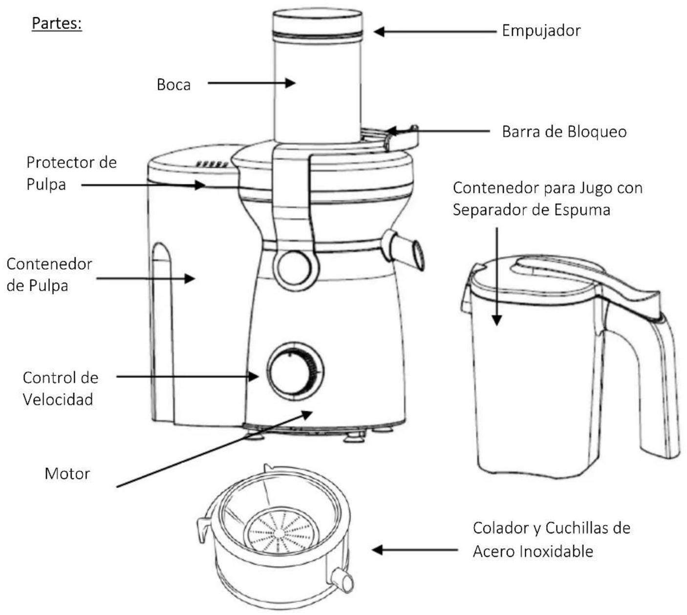 Brentwood JC-1000 - GUARDE ESTAS INSTRUCCIONES COMO REFERENCIA - 1