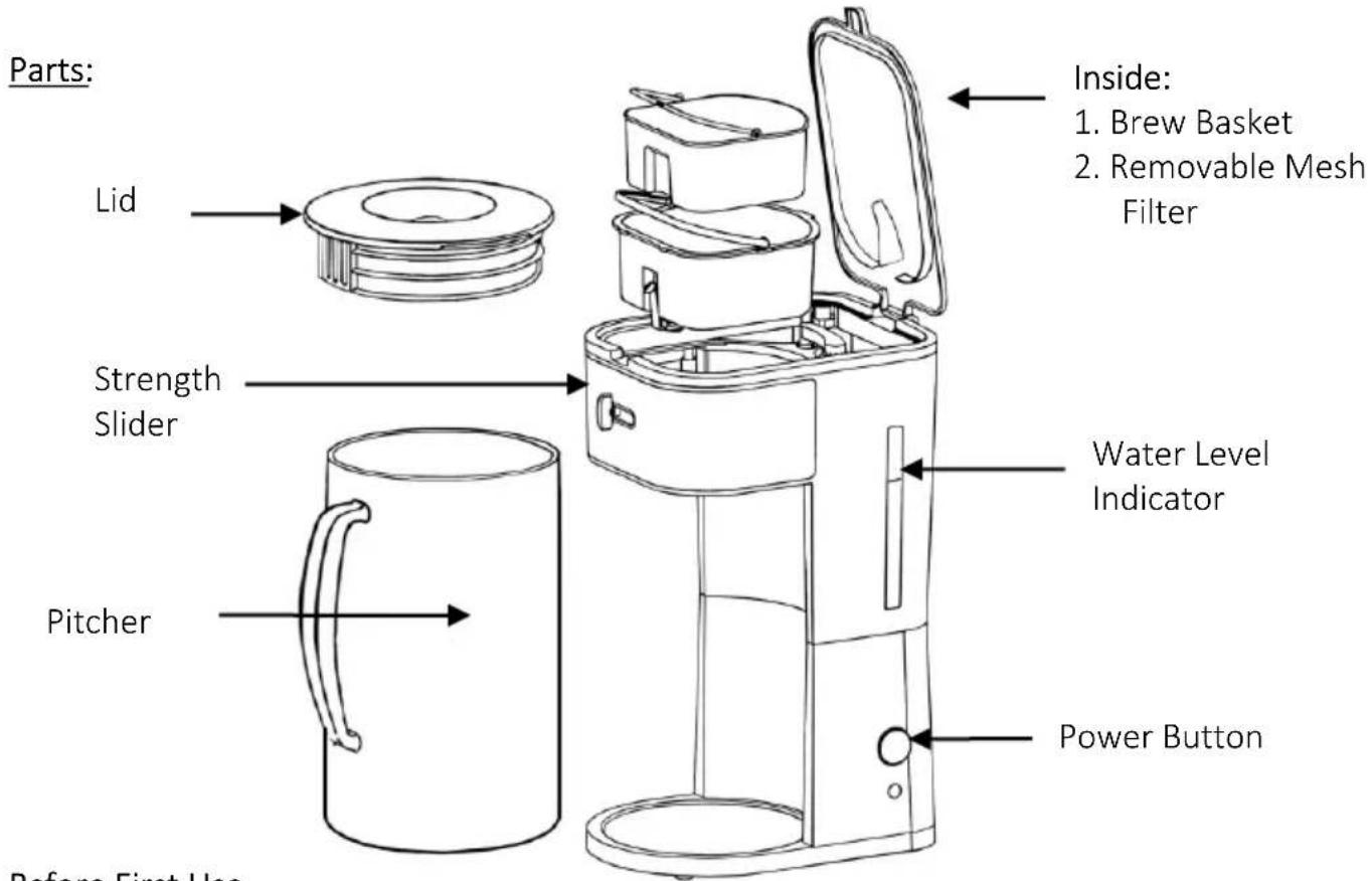 Brentwood KT-2150BL - SAVE THESE INSTRUCTIONS FOR FUTURE REFERENCE - 1