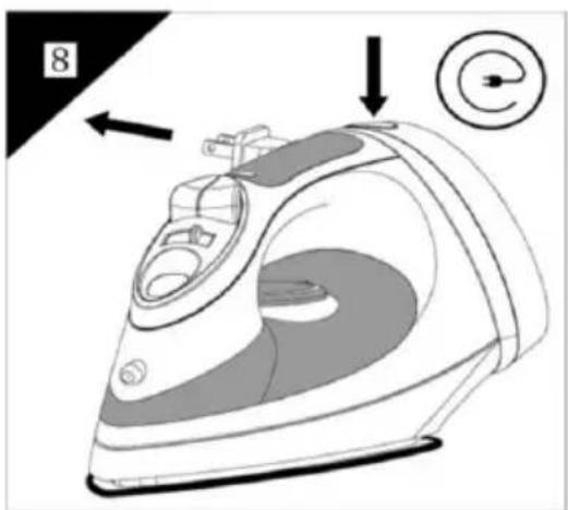 Brentwood MPI-90W - STEAM IRON WITH AUTO SHUT-OFF - 10