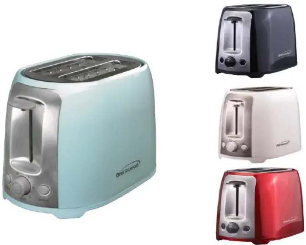 Brentwood TS-292R - TOSTADORA DE 2 REBANADAS / GRILLE-PAIN 2 TRANCHES - 1