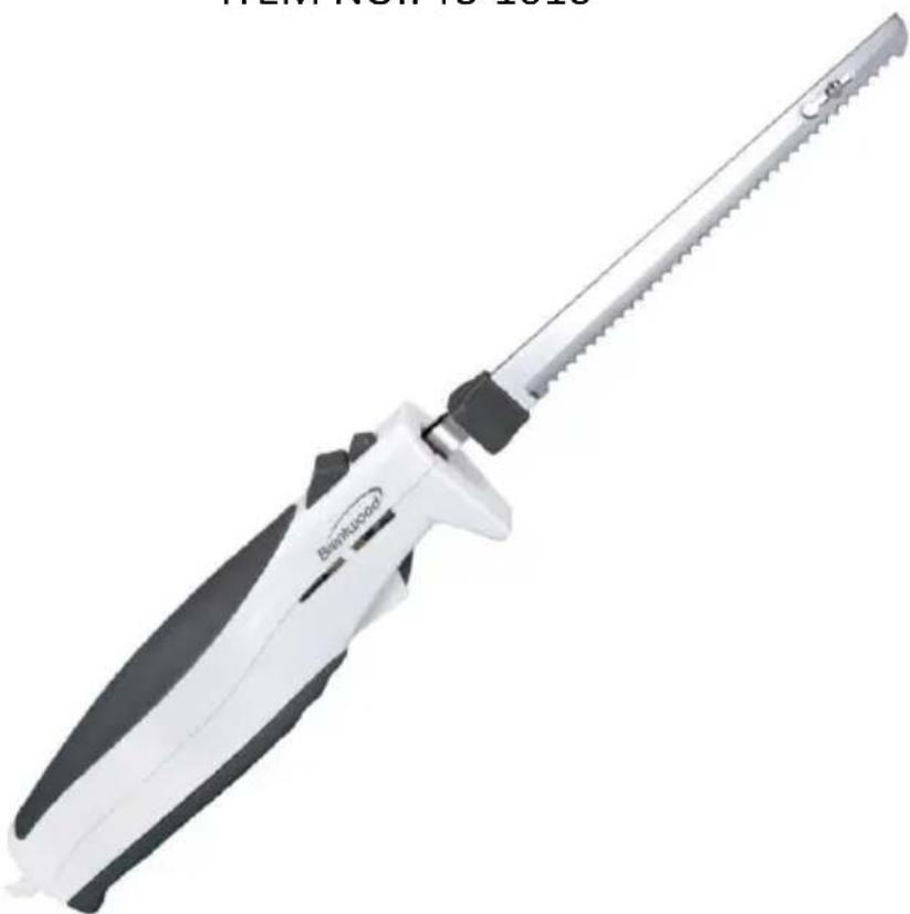 Brentwood TS-1010 - ELECTRIC CARVING KNIFE CUCHILLO ELÉCTRICO PARA TRINCHAR COUTEAU À DÉCOUPER ÉLECTRIQUE - 1