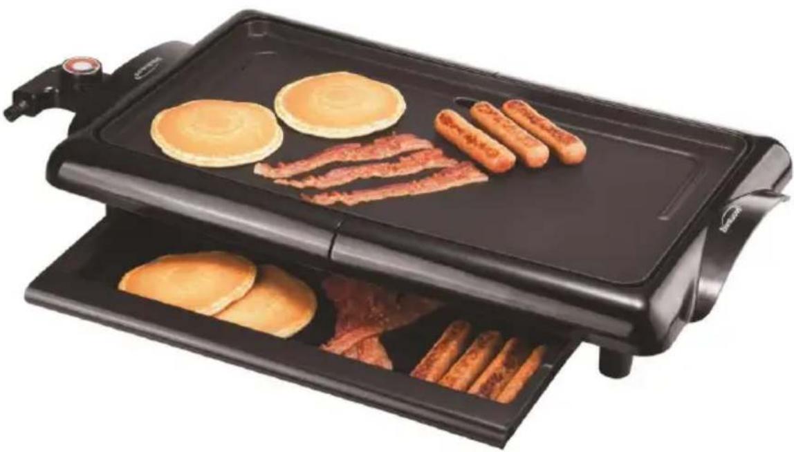 Brentwood TS-840 - ELECTRIC GRIDDLE PLANCHA ELÉCTRICA / PLAQUE DE GRIL ÉLECTRIQUE - 1