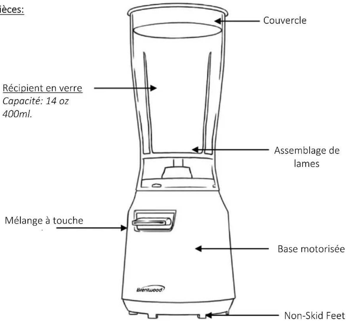Brentwood JB-191BK - Pièces: - 1
