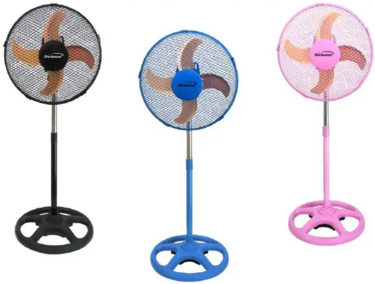 Brentwood F-12SMBK - VENTILATEUR INDUSTRIEL DE 30 CM - 1