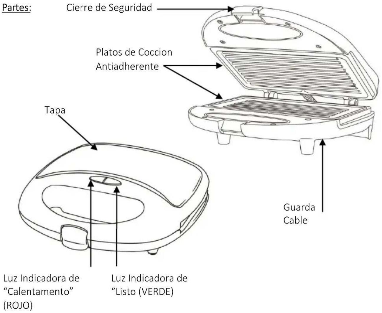 Brentwood TS-245 - LEA TODAS LAS INSTRUCTIONES ANTES DE USAR - 2
