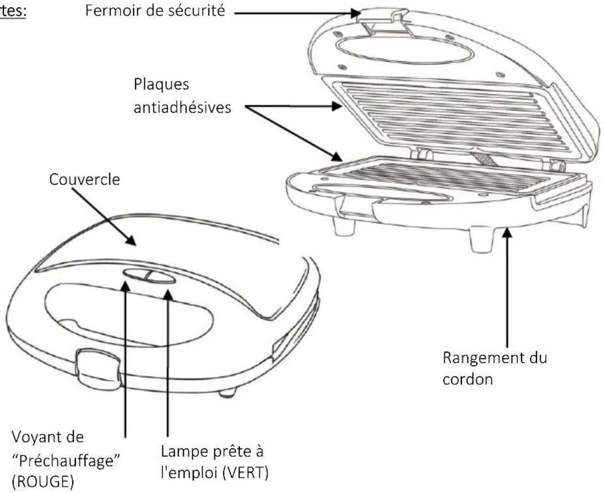 Brentwood TS-246 - LISEZ TOUTES LES INSTRUCTIONS AVANT USAGE - 2