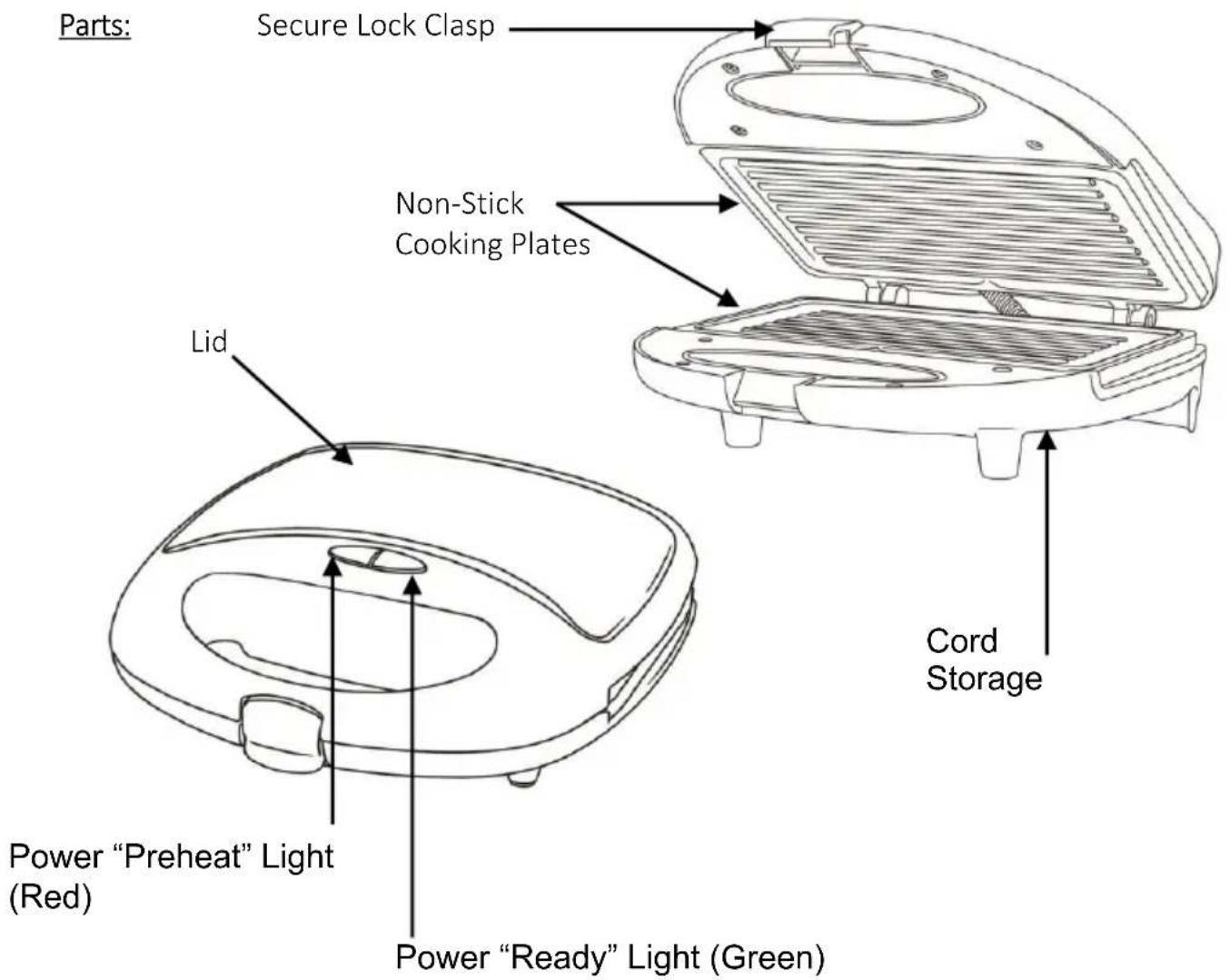 Brentwood TS-246 - READ ALL INSTRUCTIONS BEFORE USE - 2