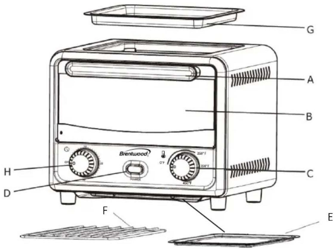 Brentwood TS-3430BL - Pièces: - 1