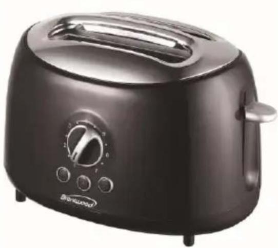 Brentwood TS-270BK - SLICE TOASTER TOSTADORA DE 2 REBANADAS 2 GRILLE-PAIN TRANCHES - 1