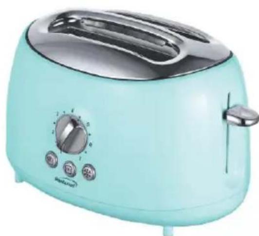 Brentwood TS-270BK - SLICE TOASTER TOSTADORA DE 2 REBANADAS 2 GRILLE-PAIN TRANCHES - 2
