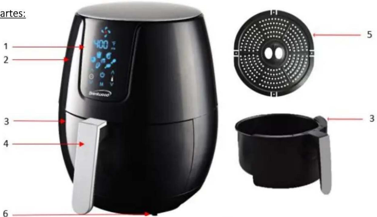 Brentwood AF-500DBK - GUARDE ESTAS INSTRUCCIONES COMO REFERENCIA - 1