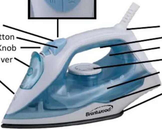 Brentwood MPI-51W - STEAM IRON PLANCHA DE VAPOR / FER À VAPEUR - 3