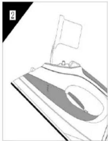 Brentwood MPI-59BK - Selecting Shot-Steam and Steam when Ironing Vertically: - 5