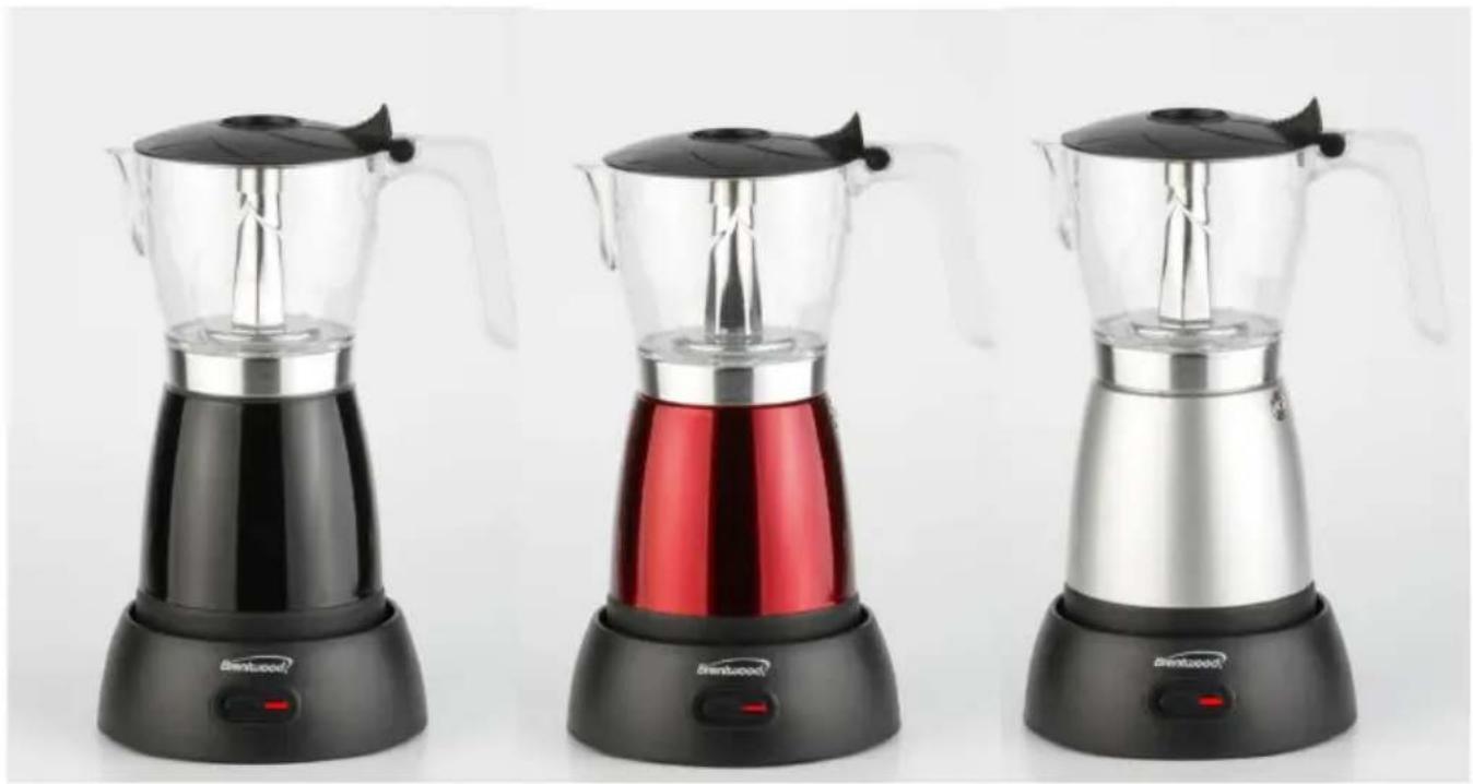 Brentwood TS-119R - MÁQUINA DE CAFÉ EXPRESO MOKA MACHINE À EXPRESSO MOKA - 1
