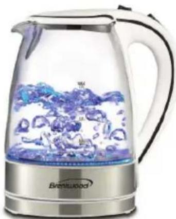 Brentwood KT-1900PR - BOUILLOIRES ÉLECTRIQUE EN VERRE - 4