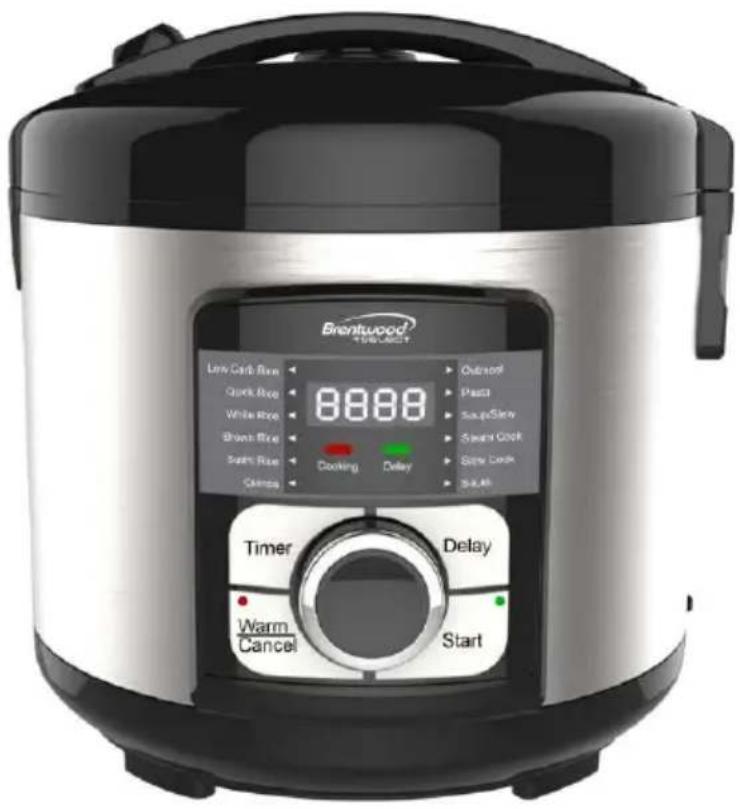 Brentwood TS-1320S - MULTI RICE COOKER ARROCERA ELÉCTRICA MULTIUSOS CUISEUR DE RIZ MULTIFONCTION - 1