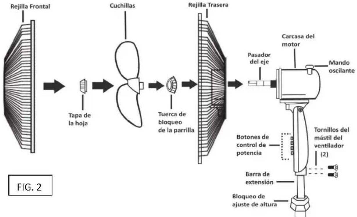 Brentwood F-16SMB - Consulte la Fig. 2 para ver lo siguiente: - 2