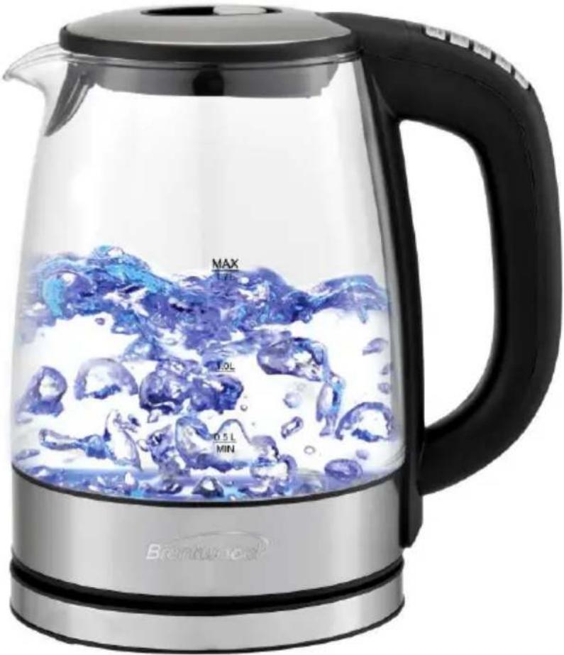 Brentwood KT-1982DBK - DIGITAL GLASS KETTLE - 1