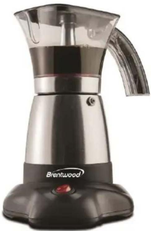 Brentwood TS-118BK - MÁQUINA DE CAFÉ EXPRESO MOKA MACHINE À EXPRESSO MOKA - 1