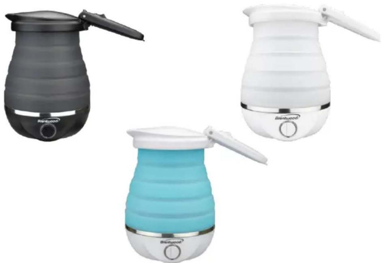 Brentwood KT-1508BL - COLLAPSIBLE TRAVEL KETTLE - 1