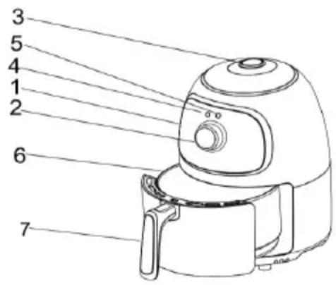 Brentwood AF-202BKC - Descripción General (Fig.1) - 1