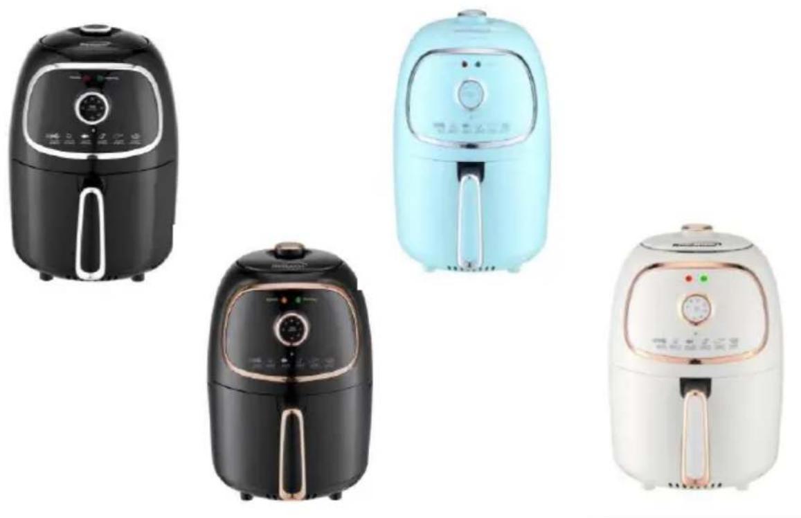 Brentwood AF-202BKC - AIR FRYER 2L CAPACITY FREIDORA DE AIRE 2L DE CAPACIDAD FRITEUSE À AIR DE 2L CAPACITÉ - 1