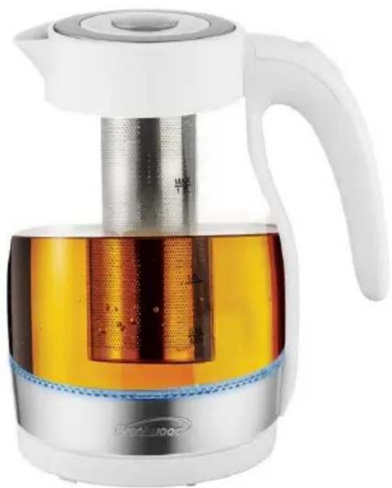 Brentwood KT-1962W - HERVIDOR ELÉCTRICO DE ACERO INOXIDABLE BOUILLOIRE ÉLECTRIQUE EN ACIER INOXYDABLE - 2