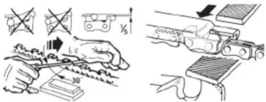 Grizzly EKS 1835-3 - Sägekette schleifen - 6