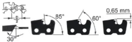 Grizzly EKS 1835-3 - Sharpening the saw chain - 3