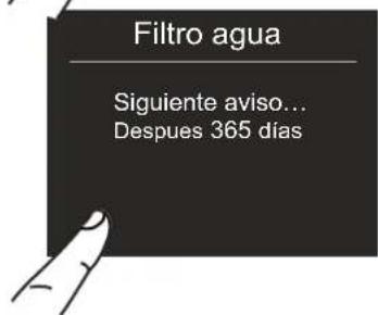 BERTAZZONI REF36BMBIXRT - 6) Activar el aviso del filtro de agua - 5