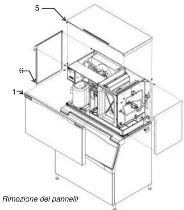 Scotsman Prodigy Plus C1848R - Rimozione dei pannelli - 1