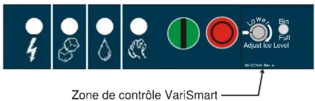 Scotsman Prodigy Plus C1848R - Une commande de réglage du niveau de glaçons - 1