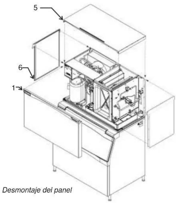 Scotsman Prodigy Plus C1848R - Desmontaje del panel - 1