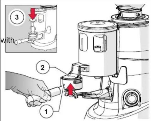 Fiorenzato F6 D - Dose pressing (only on coffee grinder-dosers) - 1