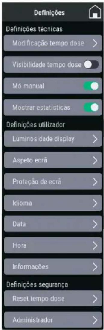 Fiorenzato F4 EVO - Definições Segurança - 1