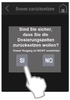 Fiorenzato F4 EVO - Dosiszeiten zurücksetzen - 2