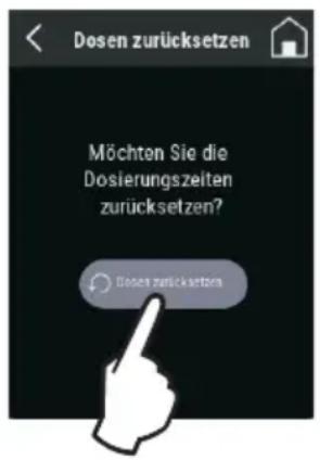 Fiorenzato F4 EVO - Dosiszeiten zurücksetzen - 1