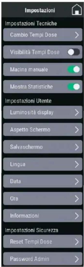 Fiorenzato F4 EVO - Impostazioni Sicurezza - 1
