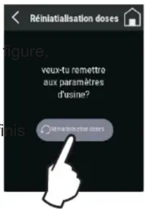 Réinitialisation doses figure, veux-tu remettre aux paramètres d'usine? rématilitées doses