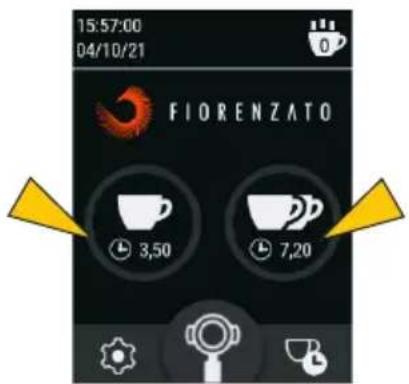 Fiorenzato F4 EVO - 剂量时间的显示 - 1