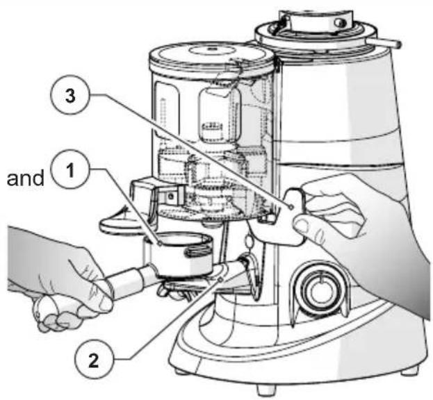 Fiorenzato F71 AK - Dose extraction (only on coffee grinder-dosers) - 1