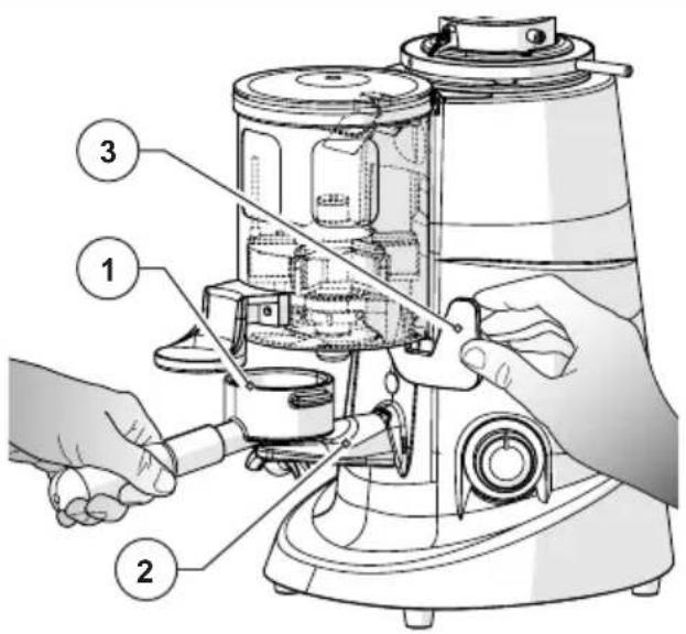Fiorenzato F71 AK - Abnahme der Dosis (nur bei Kaffemühlen mit Dosierer) - 1