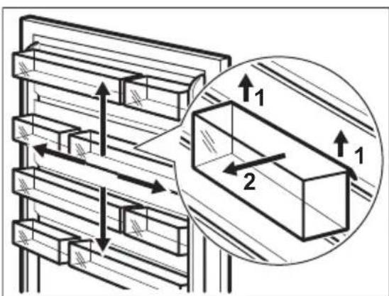 AEG ORC8M321CL - Positioning door shelves - 1