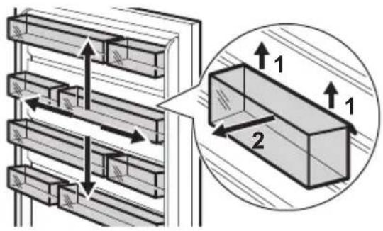 AEG EK7D19S1 - Positioning door shelves - 1