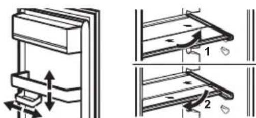 AEG NSC6N183ES - Placering af hylder - 1