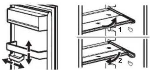 AEG EK5E18S1 - Positioning the shelves - 1