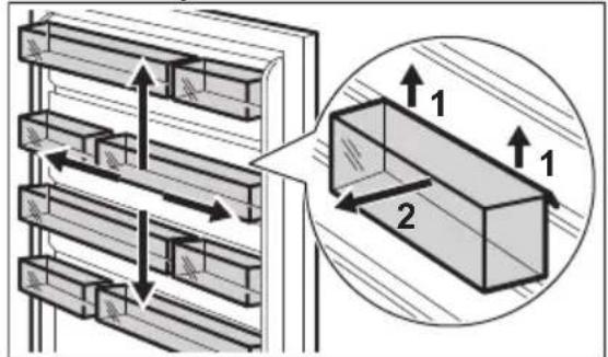 AEG NSC6M193ES - Positioning door shelves - 1