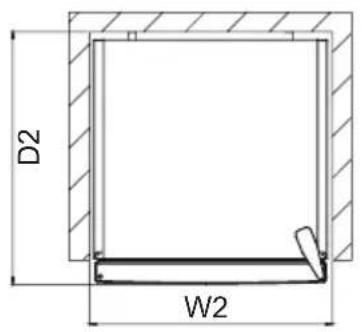AEG ORC8M361DT - Abmessungen - 2